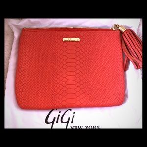 Gigi New York Leather Clutch